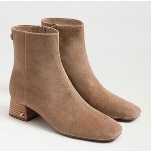 Sam Edelman Paige ankle boot Almond Taupe Suede size 8